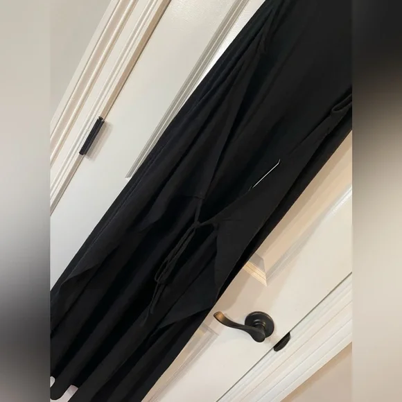 eloquii black maxi tie front dress - NWT 22/24 - Picture 5 of 8